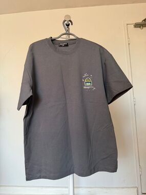 Exclusively Fancy Charcoal Graphic Crewneck T-Shirt